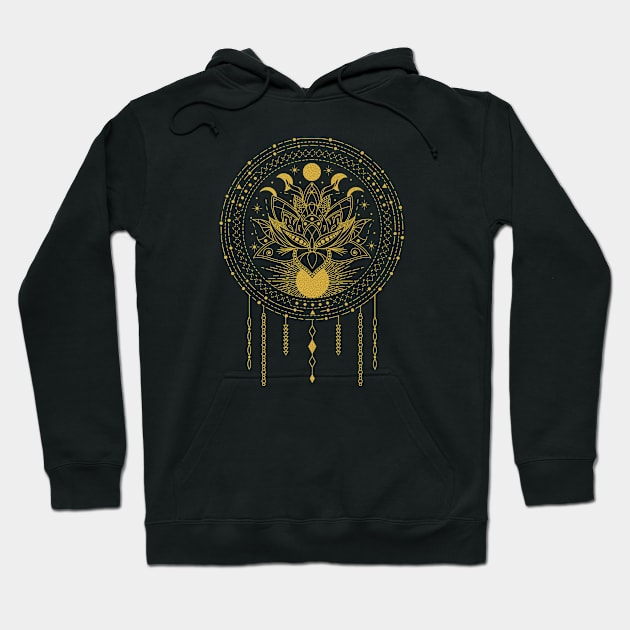 Lotus Flower Mandala Hoodie by CelestialStudio